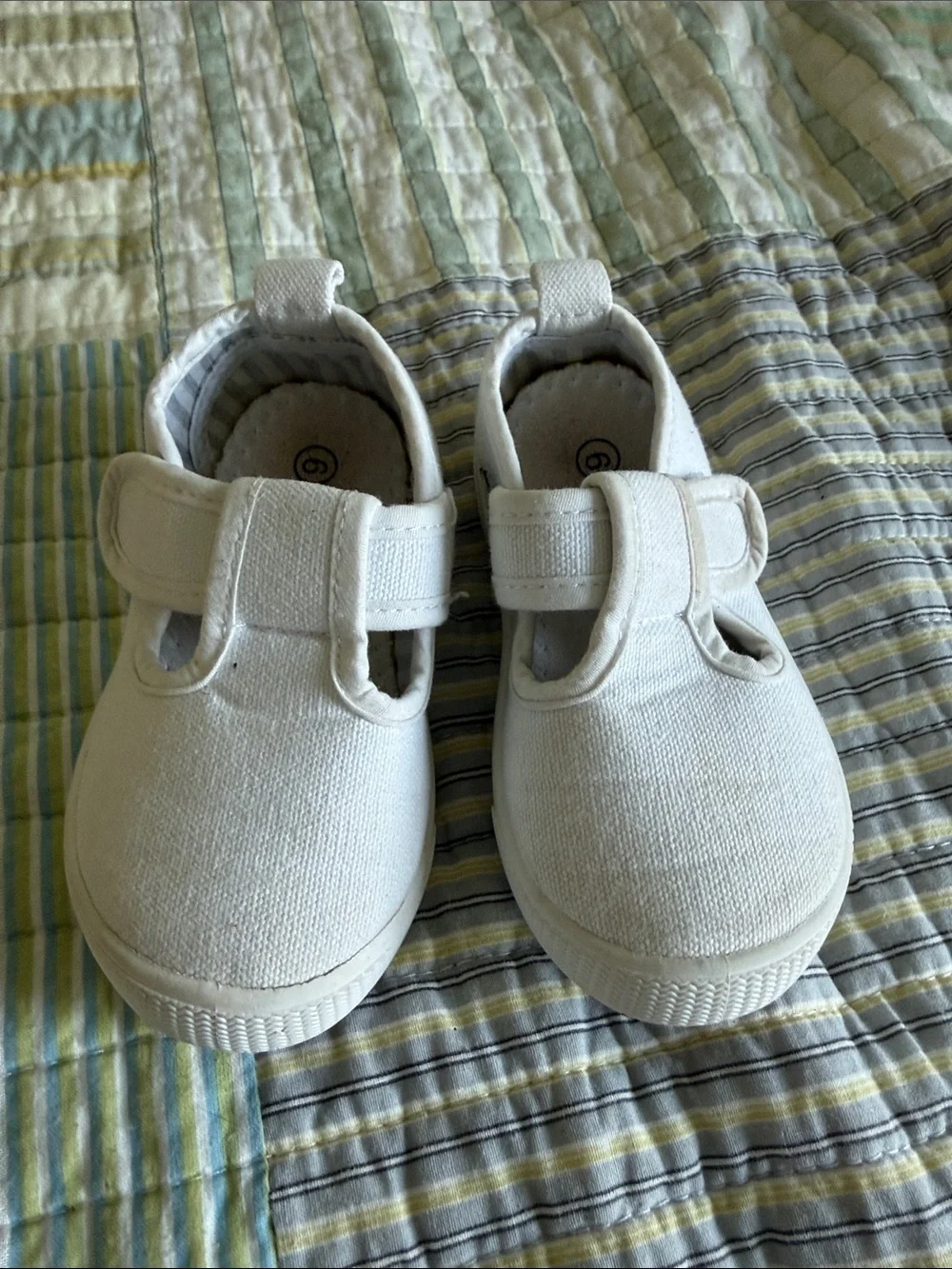 Kids White Canvas Mary Jane Shoes - Brand: